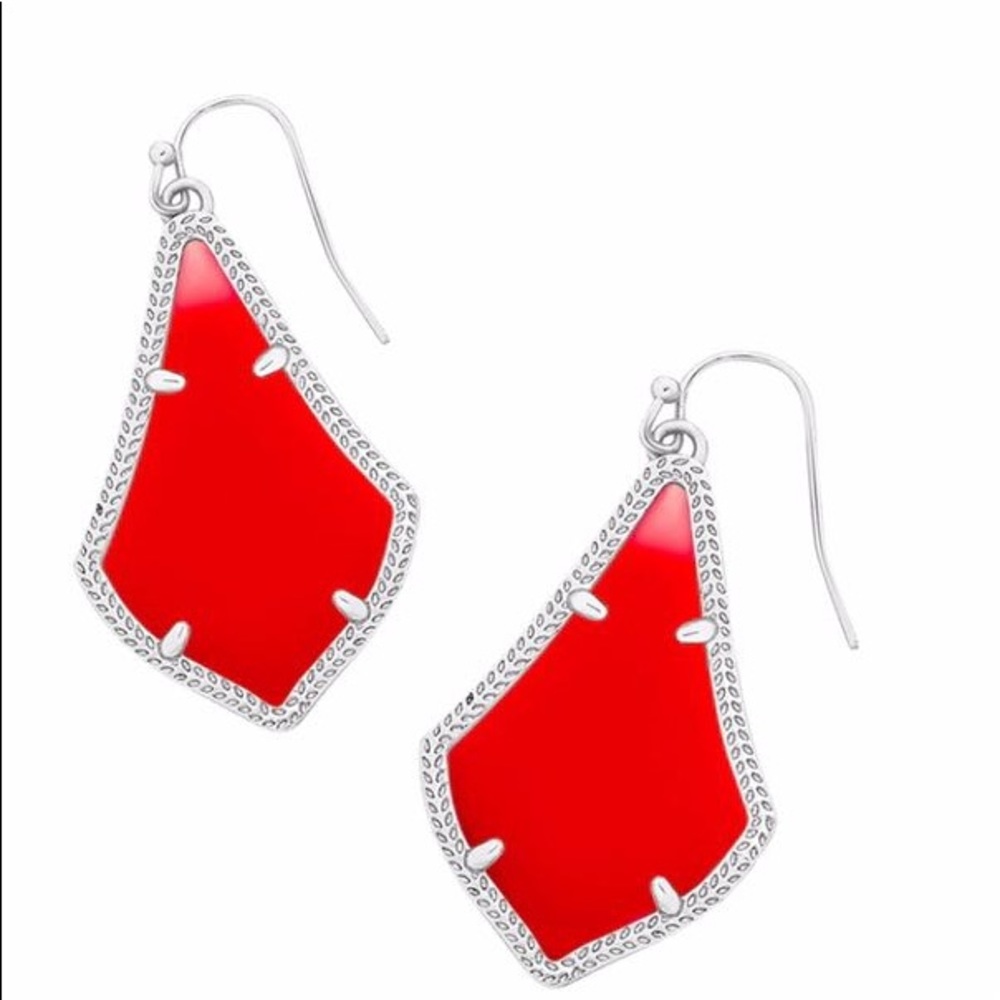 ❌SOLD❌ Kendra Scott “Alex” Bright Red/Silver